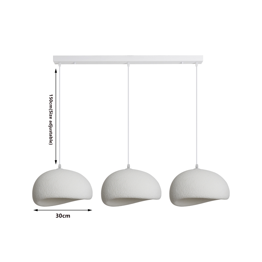 BRILAGI - Lustra uz troses WABI SABI 3xE27/60W/230V balta