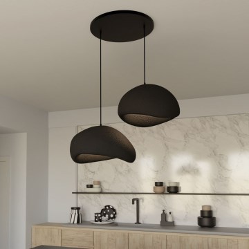 Brilagi - Lustra uz vada WABI SABI 2xE27/40W/230V Ø 60 cm melna