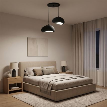 Brilagi - Lustra uz vada WABI SABI 2xE27/40W/230V Ø 60 cm melna