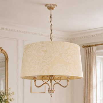 BRILAGI - Lustrs ar ķēdi SONIA 3xE27/15W/230V Ø 56 cm krēmkrāsa/patina