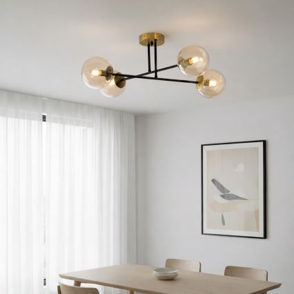 Brilagi - MALIVA piestiprināma griestu lampa, 4xE14/15W/230V, zelta