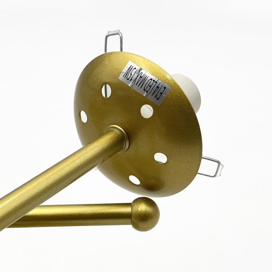 Brilagi - MALIVA uz virsmas piestiprināma griestu lustra 3xE14/15W/230V zelta/balta