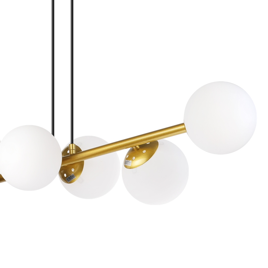 Brilagi - MALONY pakarāma lustra uz stieples 6xE14/20W/230V zelta