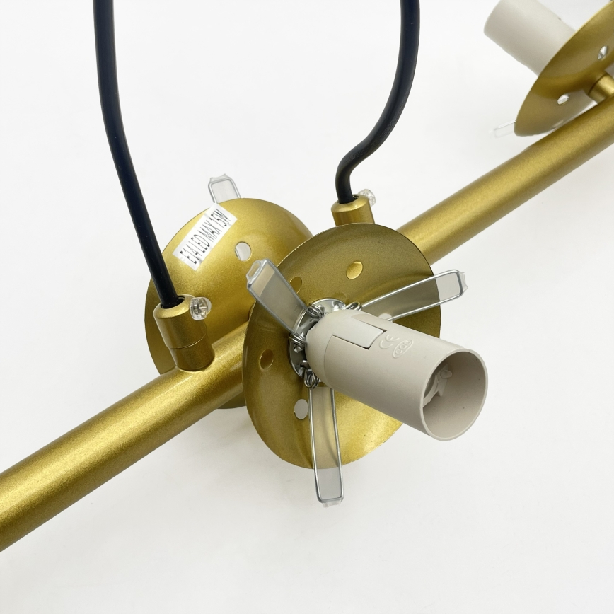 Brilagi - MALONY pakarāma lustra uz stieples 6xE14/20W/230V zelta