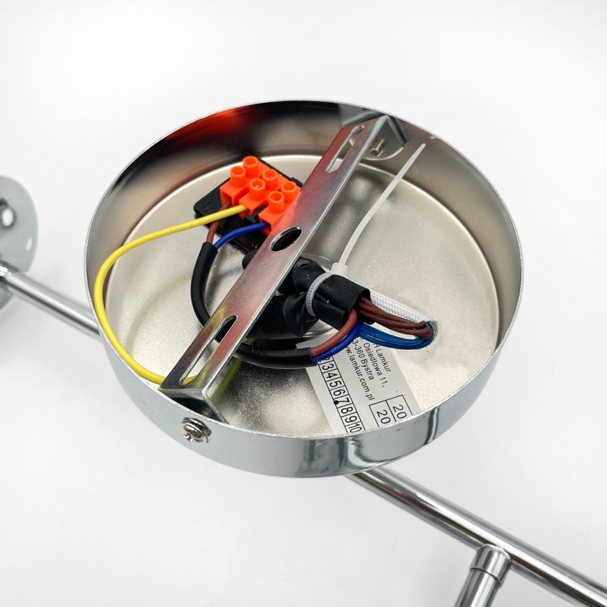 Brilagi - MALONY pieglaustā griestu lampa 4xE14/20W/230V, spīdīgs hroms