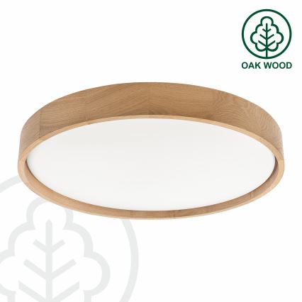 Brilagi - LED dimējams griestu gaismeklis MANAROLA SMART LED/36W/230V 3000-6000K Wi-Fi Tuya Beacon Ø 51 cm ozols + tālvadības pults