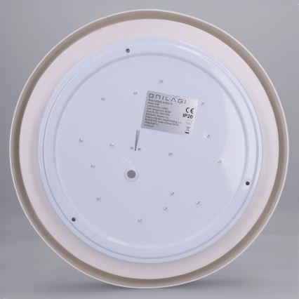 Brilagi - MATTEO LED griestu gaismeklis LED/24W/230V Ø 31 cm brūngpelēks