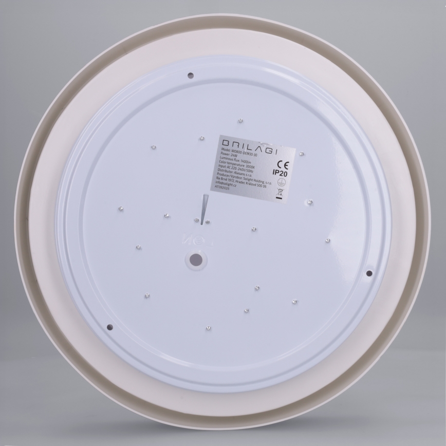 Brilagi - MATTEO LED griestu gaismeklis LED/24W/230V Ø 31 cm brūngpelēks