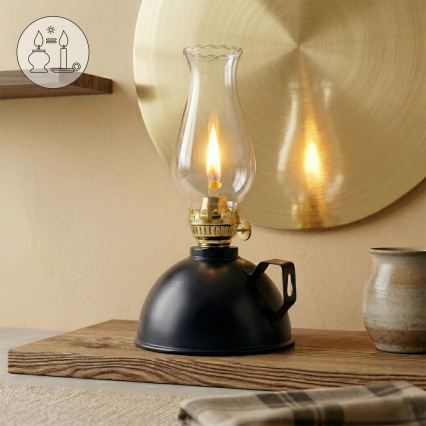 Brilagi - MERLIN petrolejas lampa melna