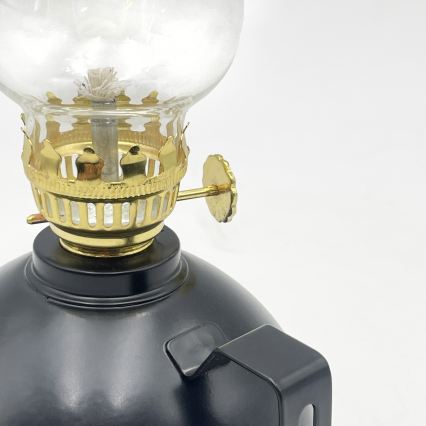 Brilagi - MERLIN petrolejas lampa melna