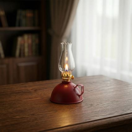 Brilagi - MERLIN petrolejas lampa, sarkana