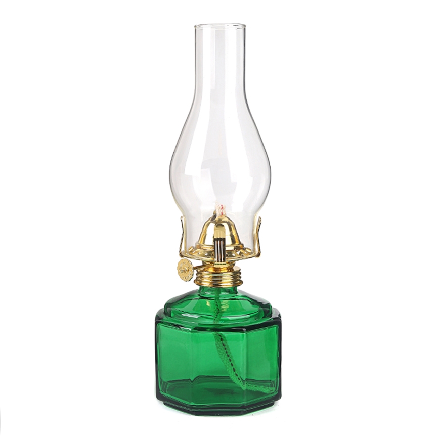 Brilagi - MERLIN petrolejas lampa zaļa