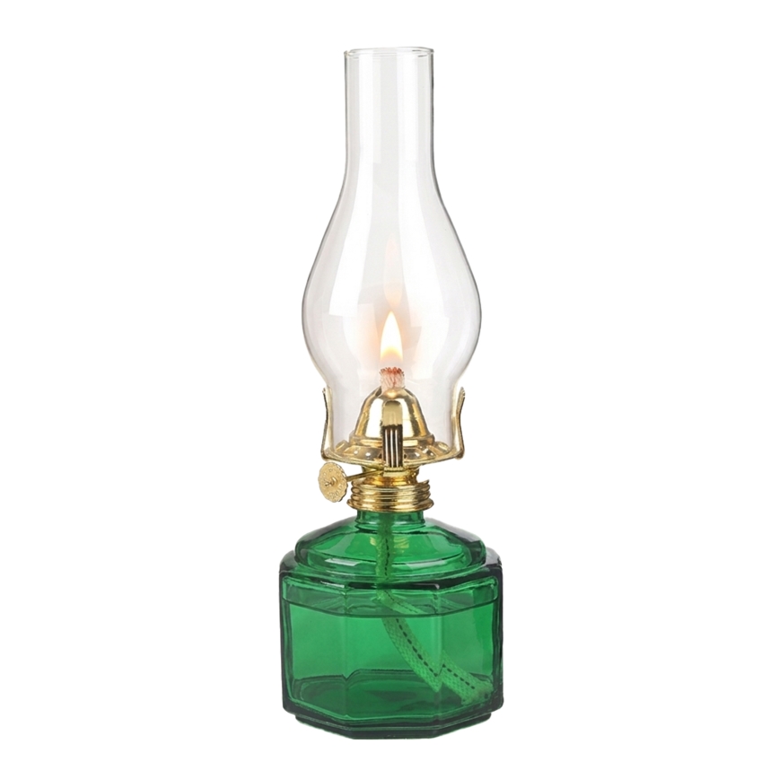 Brilagi - MERLIN petrolejas lampa zaļa