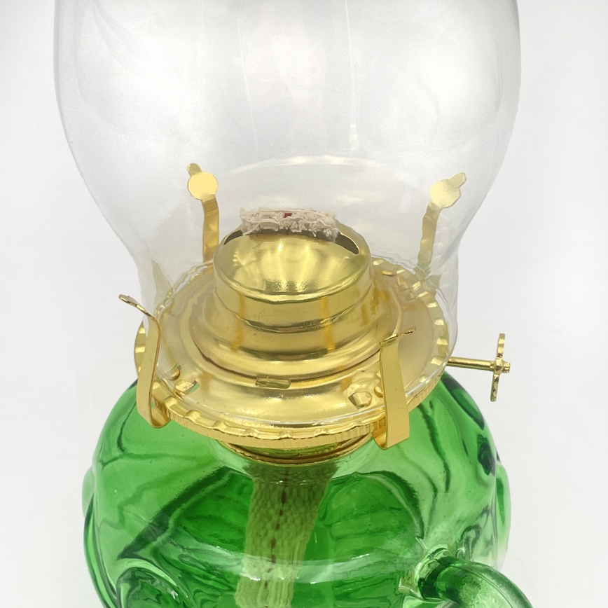 Brilagi - MERLIN petrolejas lampa, zaļa