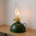 Brilagi - MERLIN zaļa petrolejas lampa