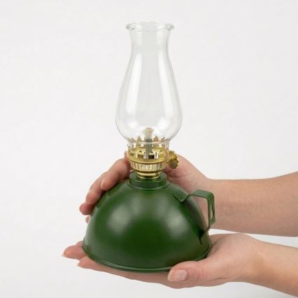 Brilagi - MERLIN zaļa petrolejas lampa