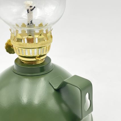 Brilagi - MERLIN zaļa petrolejas lampa