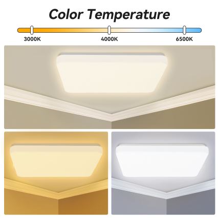 Brilagi - LED regulējamā griestu lampa MILKY WAY LED/24W/230V 3000-6500K 37x37 cm + tālvadības pults