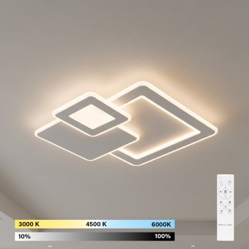 Brilagi - MODERN aptumšojams LED griestu gaismeklis/93W/230V 3000-6000K 48,5x48,5 cm + ar tālvadības pulti