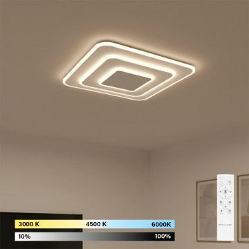 Brilagi - MODERN LED griestu gaismeklis ar regulējamu spilgtumu LED/72W/230V 3000-6000K 46,6x46,6 cm + ar tālvadības pulti