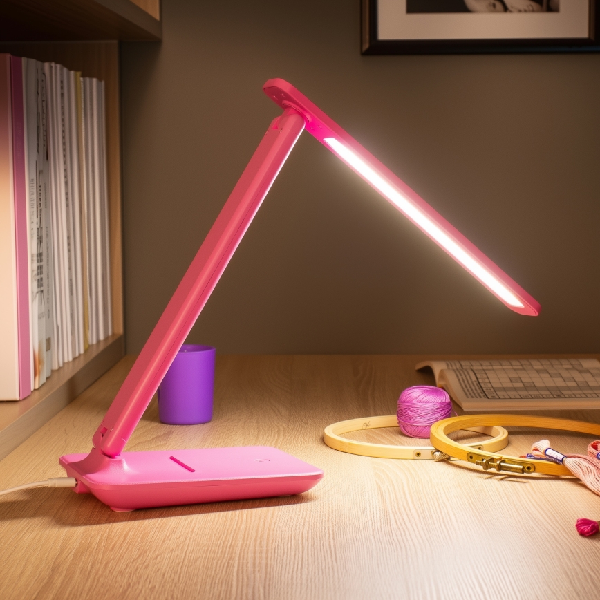 BRILAGI - LED regulējamā galda lampa MODO LED/7W/230V 3000/4000/6500K rozā