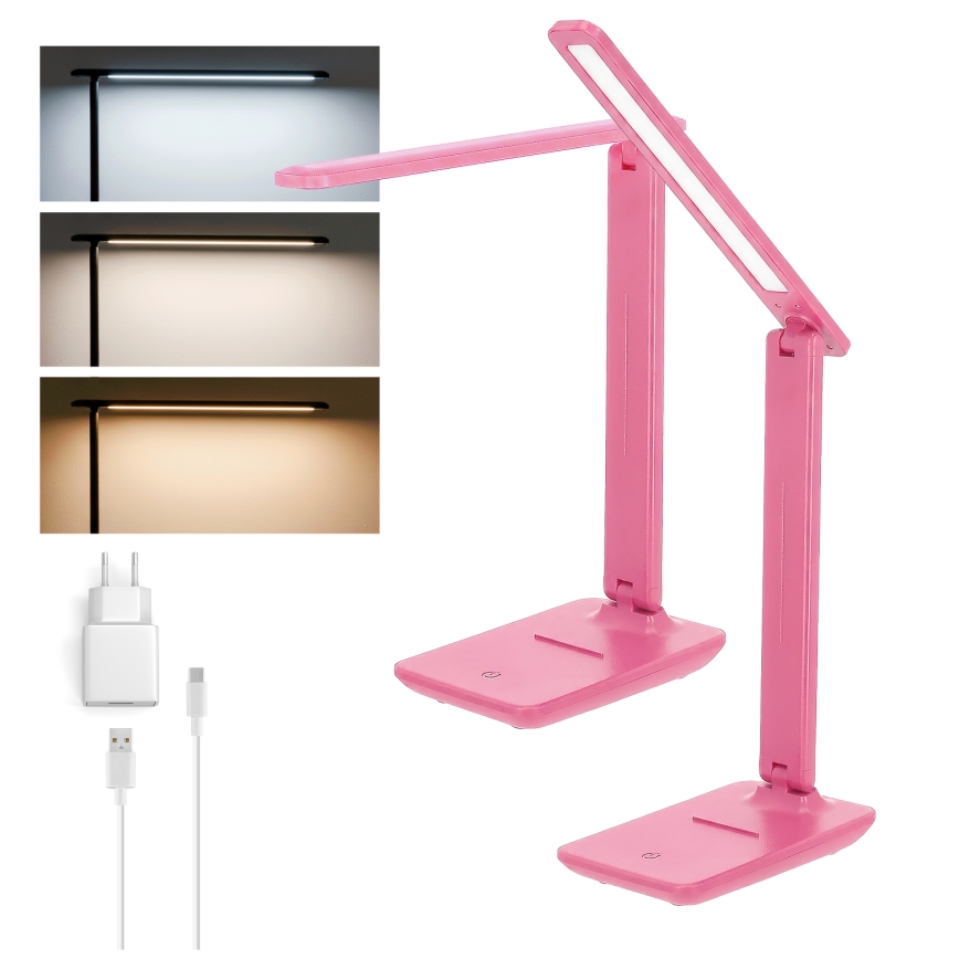 BRILAGI - LED regulējamā galda lampa MODO LED/7W/230V 3000/4000/6500K rozā