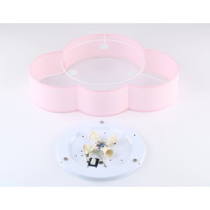 Brilagi - NIMBUS bērnu griestu lampa, 4xE27/15W/230V, rozā