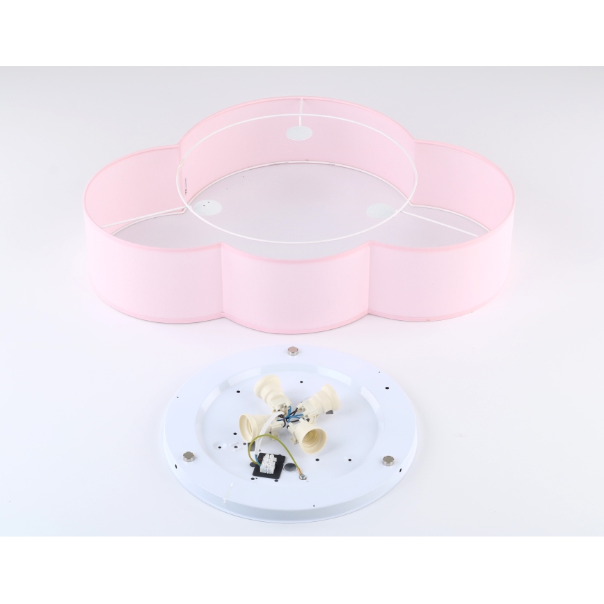 Brilagi - NIMBUS bērnu griestu lampa, 4xE27/15W/230V, rozā