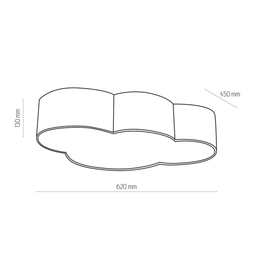 Brilagi - NIMBUS bērnu griestu lampa, 4xE27/15W/230V, rozā