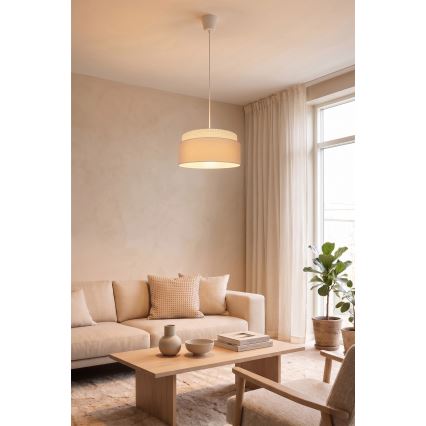 Brilagi - PADOVA krēmkrāsaina pakaramā lampa uz stieples, 1xE27/60W/230V, Ø 40 cm