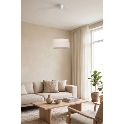 Brilagi - PADOVA krēmkrāsaina pakaramā lampa uz stieples, 1xE27/60W/230V, Ø 40 cm