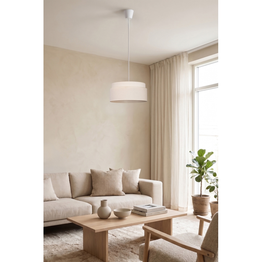 Brilagi - PADOVA krēmkrāsaina pakaramā lampa uz stieples, 1xE27/60W/230V, Ø 40 cm