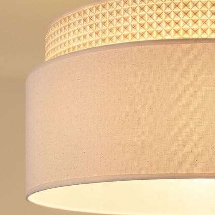 Brilagi - PADOVA krēmkrāsaina pakaramā lampa uz stieples, 1xE27/60W/230V, Ø 40 cm