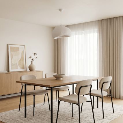 Brilagi - Pakaramā lampa ar kabeli WABI SABI 1xE27/40W/230V Ø 42 cm balta