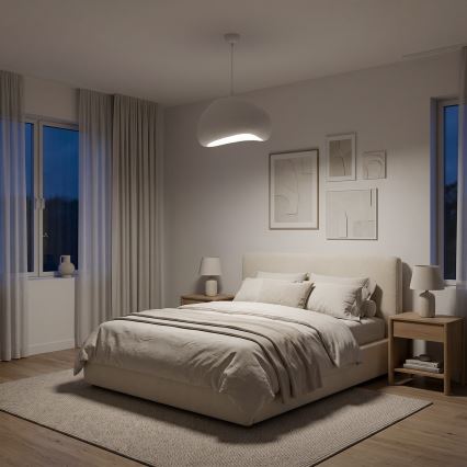 Brilagi - Pakaramā lampa ar kabeli WABI SABI 1xE27/40W/230V Ø 42 cm balta