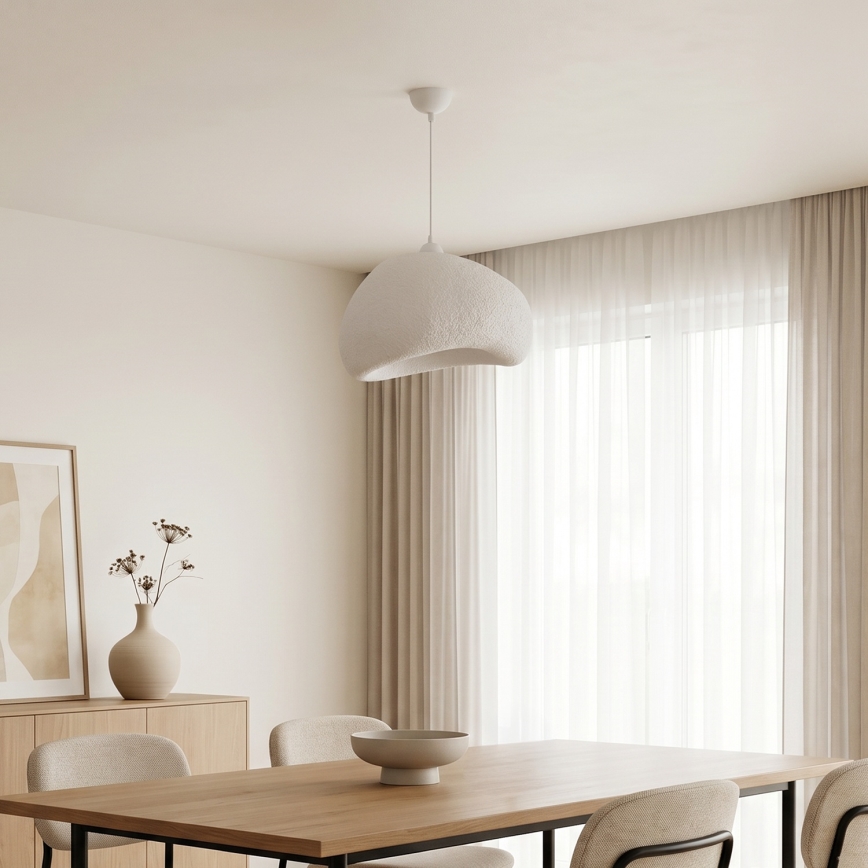 Brilagi - Pakaramā lampa ar kabeli WABI SABI 1xE27/40W/230V Ø 42 cm balta