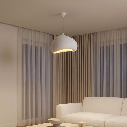 Brilagi - Pakaramā lampa ar kabeli WABI SABI 1xE27/40W/230V Ø 42 cm balta