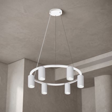 BRILAGI - Pakaramā lampa ar trosi SELE 6xGU10/30W/230V balta