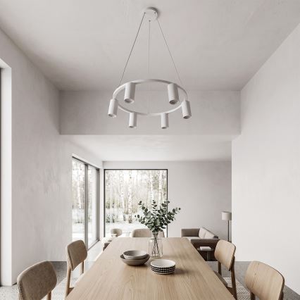 BRILAGI - Pakaramā lampa ar trosi SELE 6xGU10/30W/230V balta