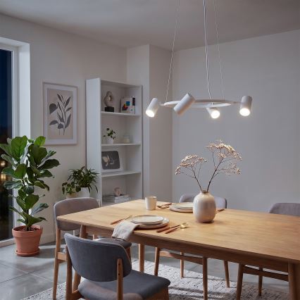 BRILAGI - Pakaramā lampa ar trosi SELE 6xGU10/30W/230V balta