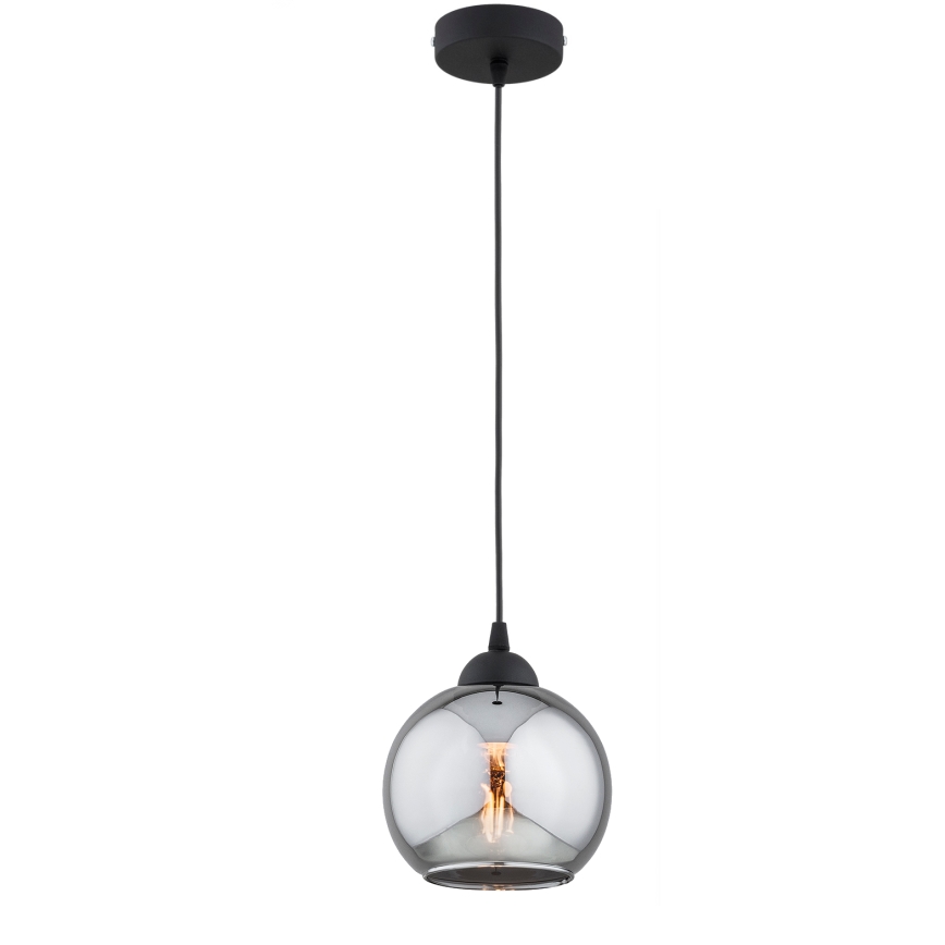 Brilagi - Pakaramā lampa ar vadu 1xE27/60W/230V melna/dūmakaina pelēka