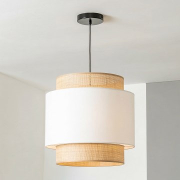 Brilagi - Pakaramā lampa ar vadu CERIA 1xE27/40W/230V Ø 30 cm melna/bēša/balta