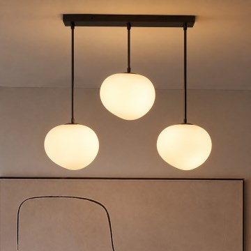BRILAGI - Pakaramā lampa ar vadu PEBBLES 3xE27/40W/230V melna