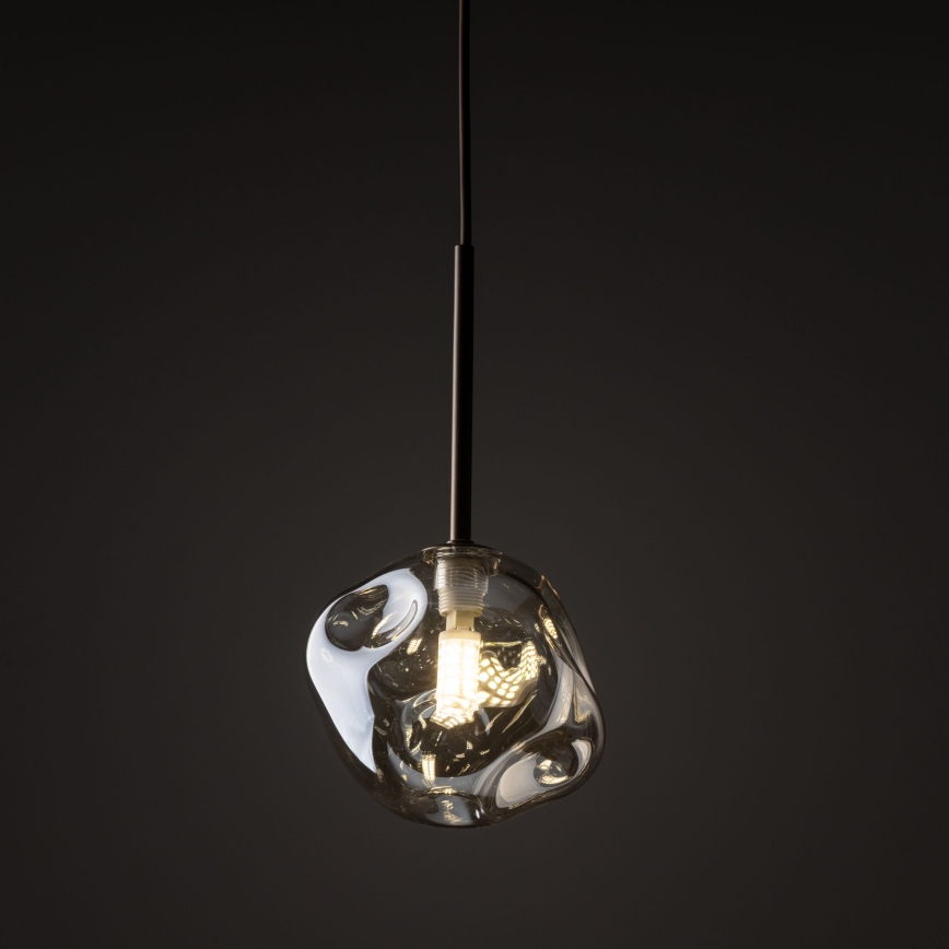 Brilagi - Pakaramā lampa ar vadu VULCANO 1xG9/8W/230V brūna/dūmakaini bēša