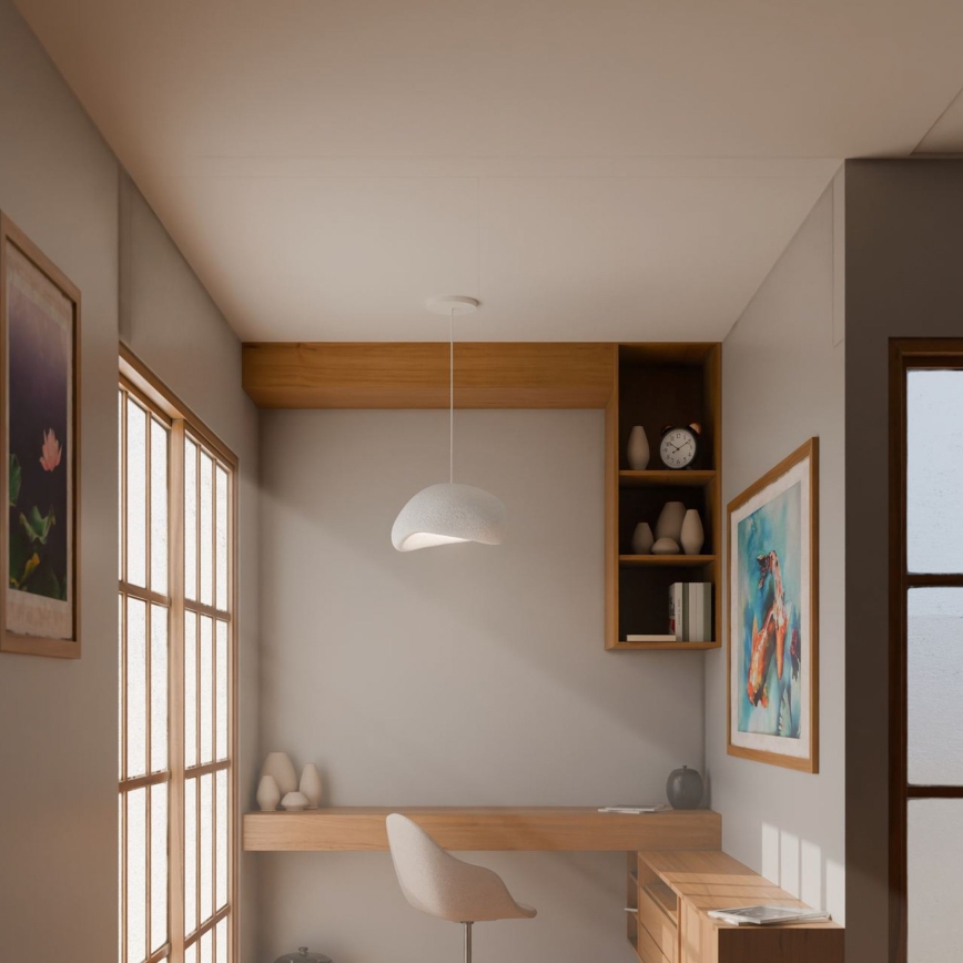 Brilagi - Pakaramā lampa ar vadu WABI SABI 1xE27/40W/230V balta