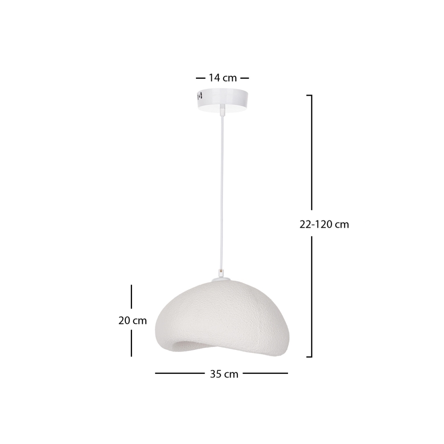 Brilagi - Pakaramā lampa ar vadu WABI SABI 1xE27/40W/230V diametrs 35 cm balta
