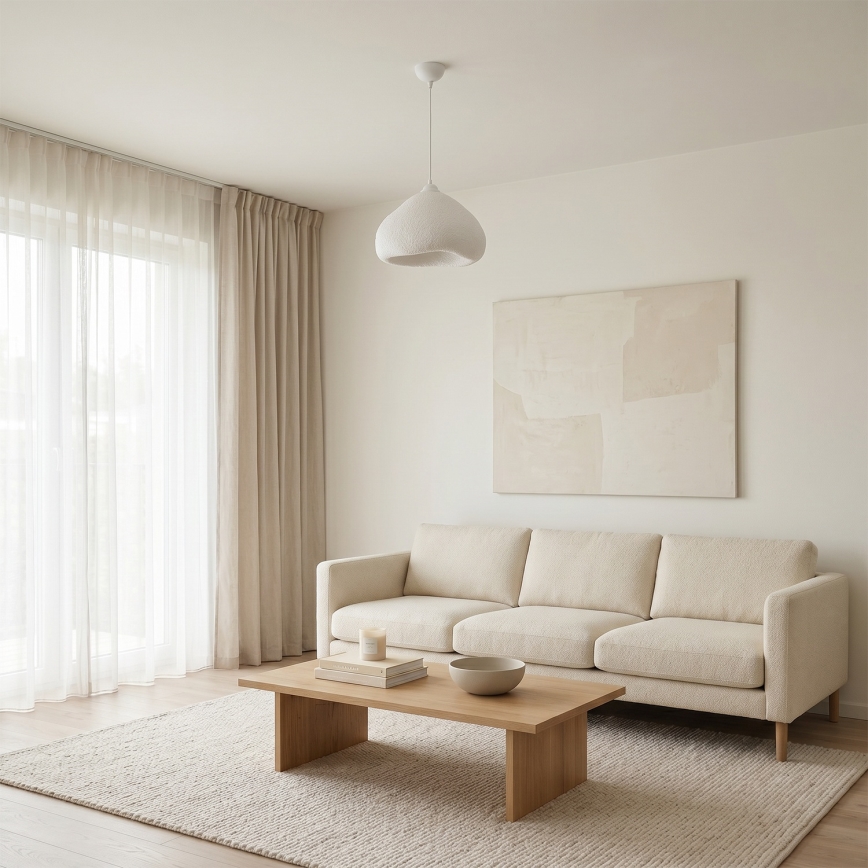 Brilagi - Pakaramā lampa ar vadu WABI SABI 1xE27/40W/230V Ø 32 cm balta