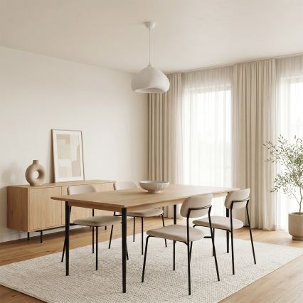 Brilagi - Pakaramā lampa ar vadu WABI SABI 1xE27/40W/230V Ø 32 cm balta