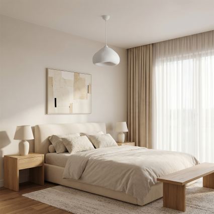 Brilagi - Pakaramā lampa ar vadu WABI SABI 1xE27/40W/230V Ø 32 cm balta