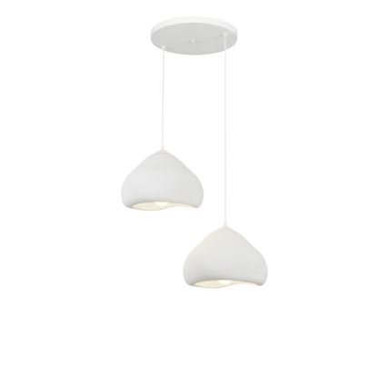 Brilagi - Pakaramā lampa ar vadu WABI SABI 2xE27/40W/230V Ø 45 cm balta